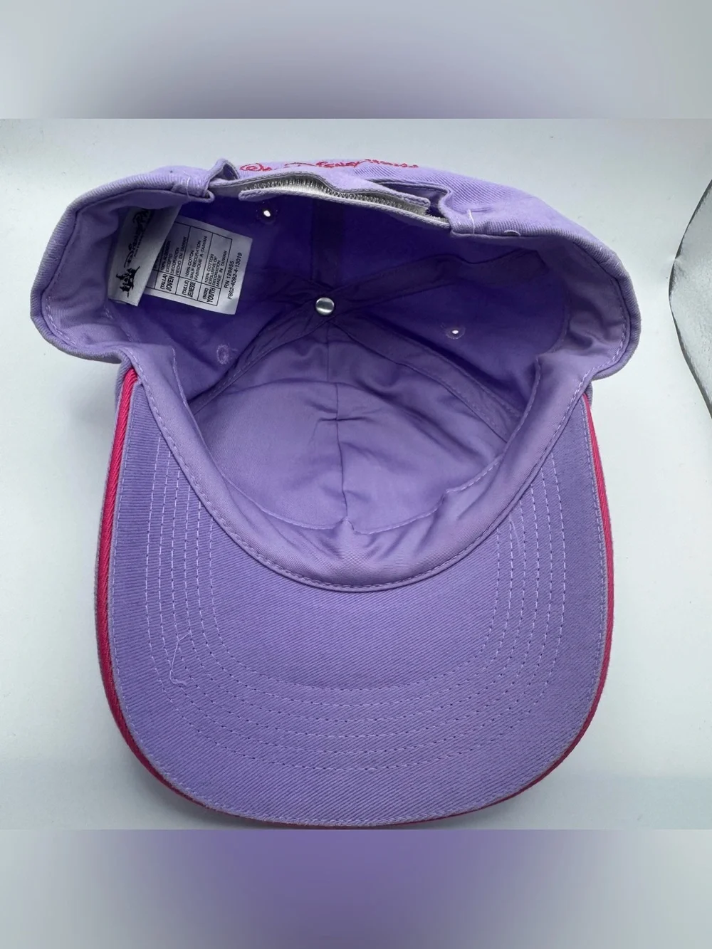 Disney Parks Princess Jeweled Rhinestone Purple Youth Hat Baseball Cap Adjustabl